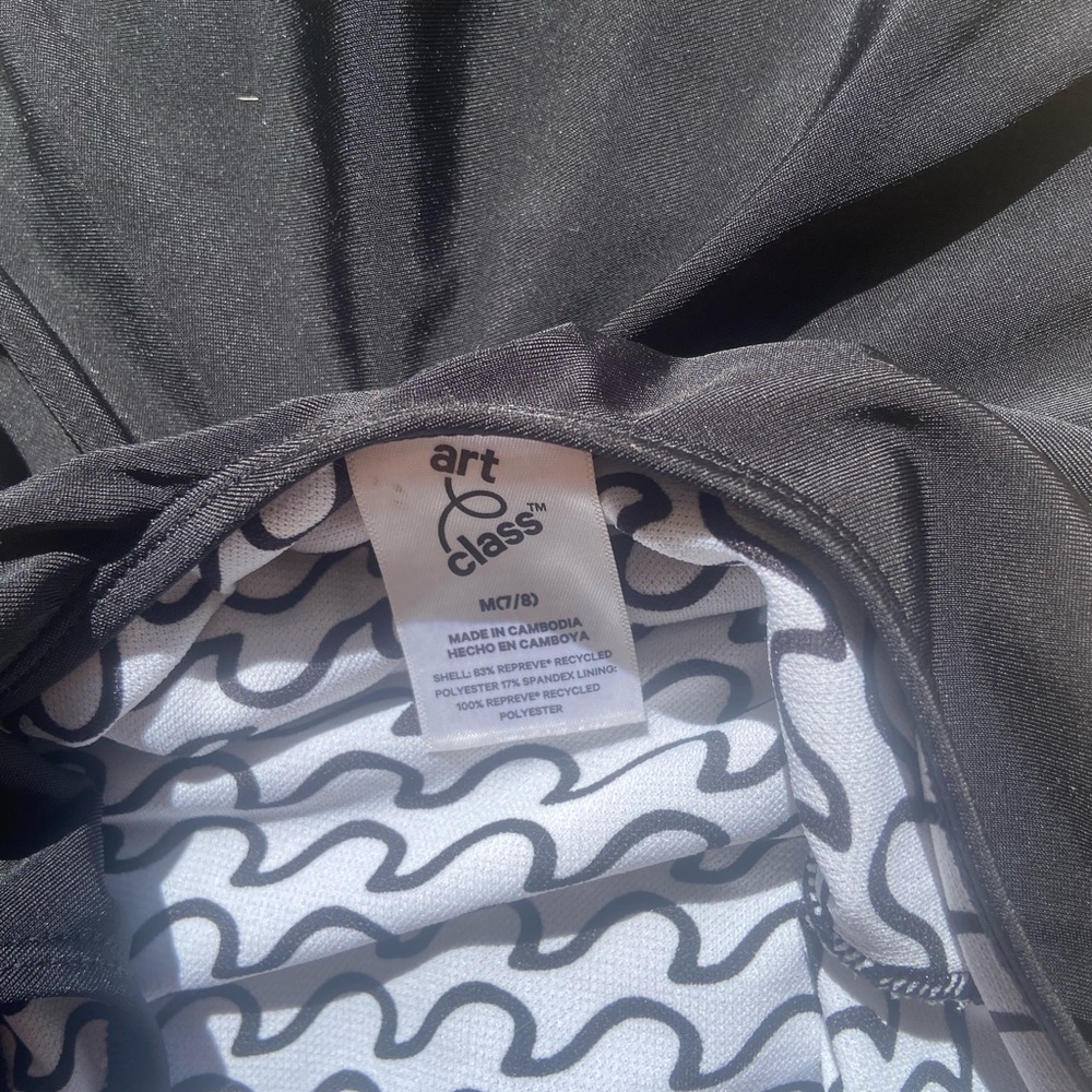 2/$20, 3/$24 Black girls 1-piece. Like new. Size 8. Believe in mermaids - Picture 3 of 3